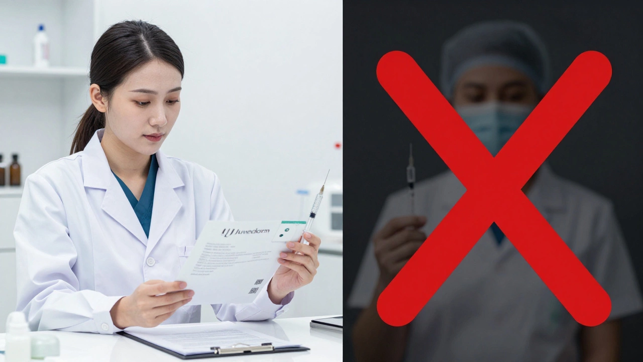 Сравнение легального косметолога в клинике и нелегального практика в темноте