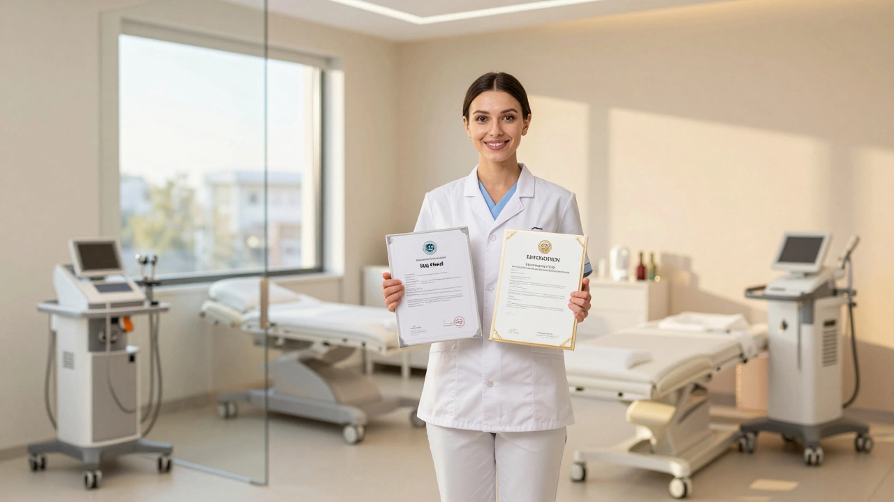 Сертифицированный косметолог с документами в клинике